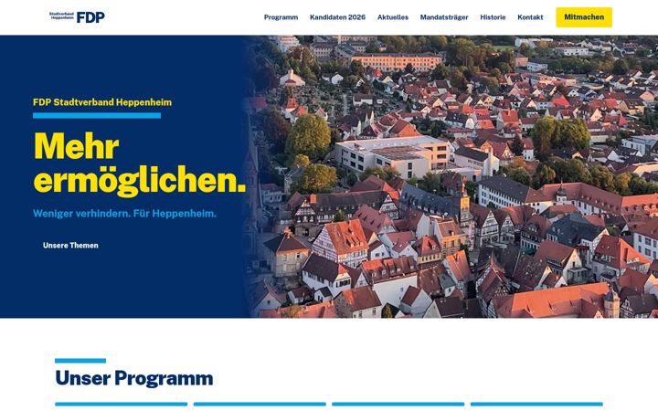 Screenshot of fdp-heppenheim.org