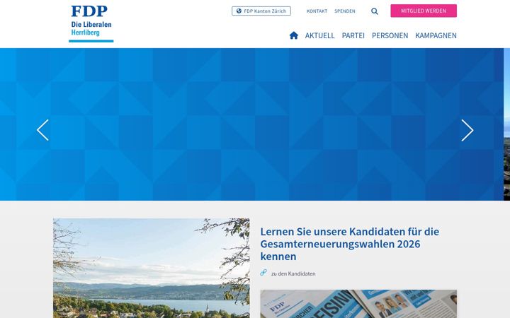 Screenshot of fdp-herrliberg.ch