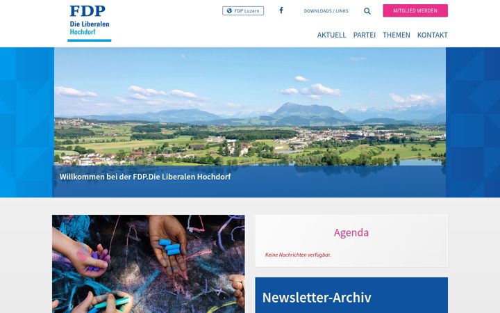 Screenshot of fdp-hochdorf.ch
