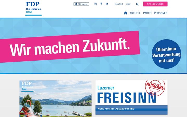 Screenshot of fdp-horw.ch