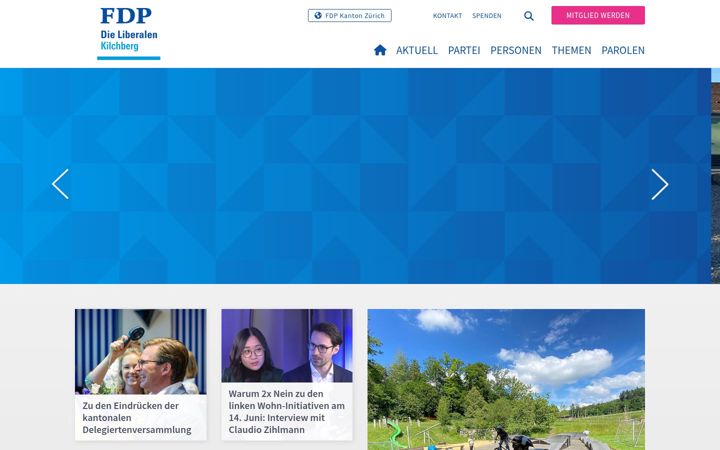 Screenshot of fdp-kilchberg.ch