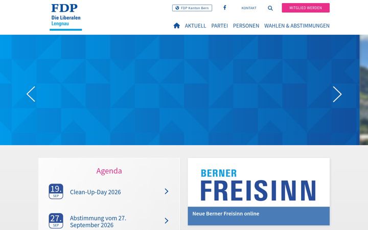 Screenshot of fdp-lengnau.ch