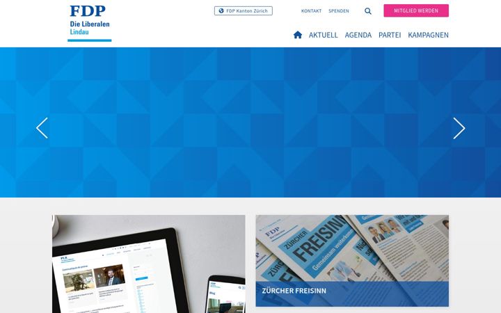 Screenshot of fdp-lindau.ch