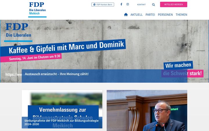 Screenshot of fdp-meikirch.ch