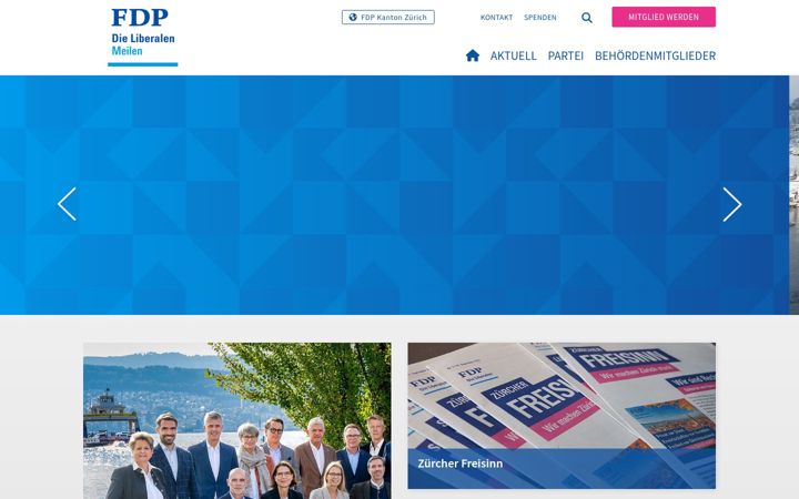 Screenshot of fdp-meilen.ch