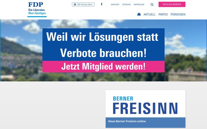 Screenshot of fdp-muri-guemligen.ch