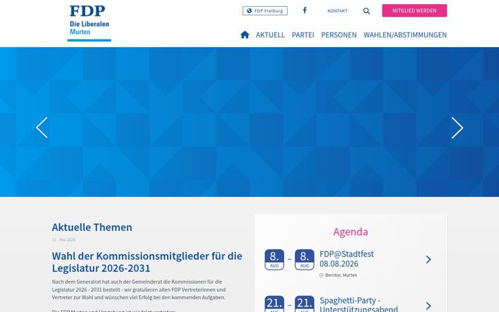 Screenshot of fdp-murten.ch