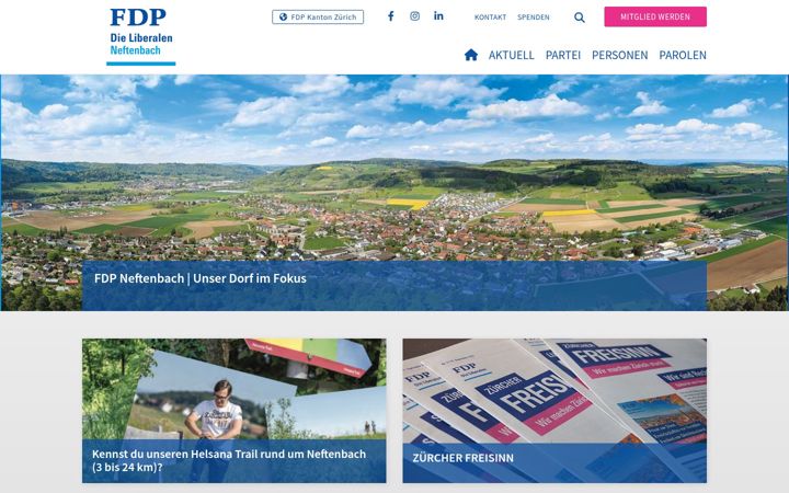 Screenshot of fdp-neftenbach.ch