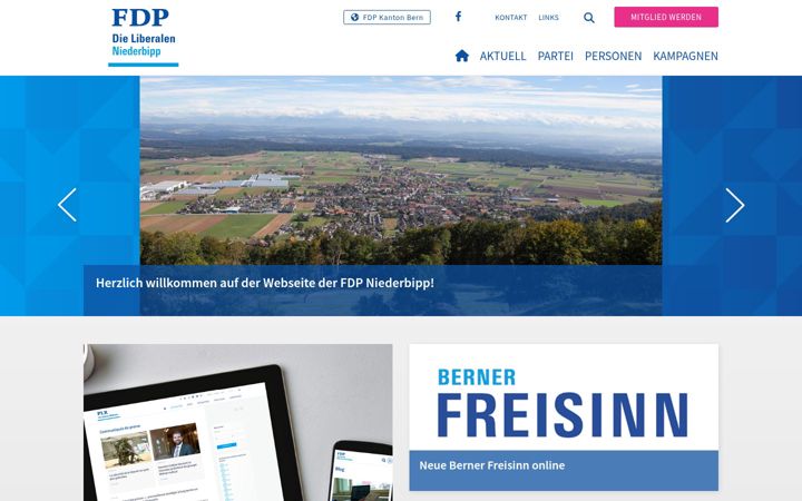 Screenshot of fdp-niederbipp.ch