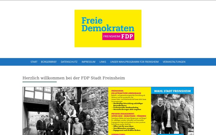 Screenshot of fdp-stadt-freinsheim.de