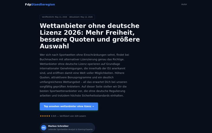 Screenshot of fdp-staedteregion.de