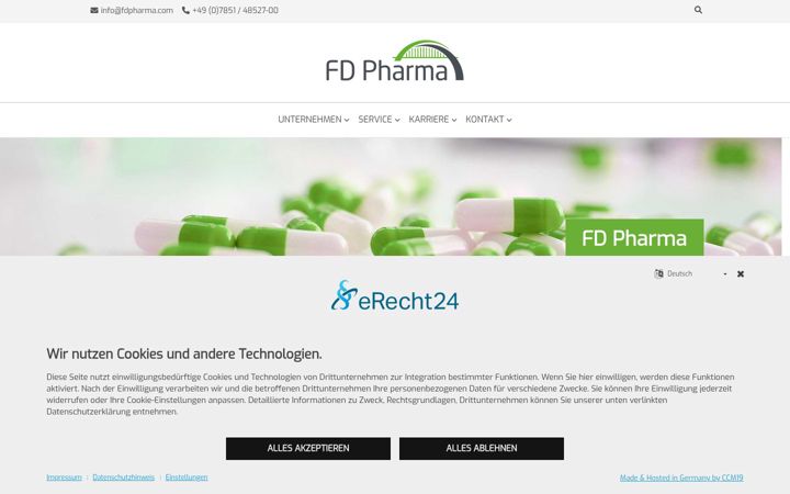 Screenshot of fdpharma.com