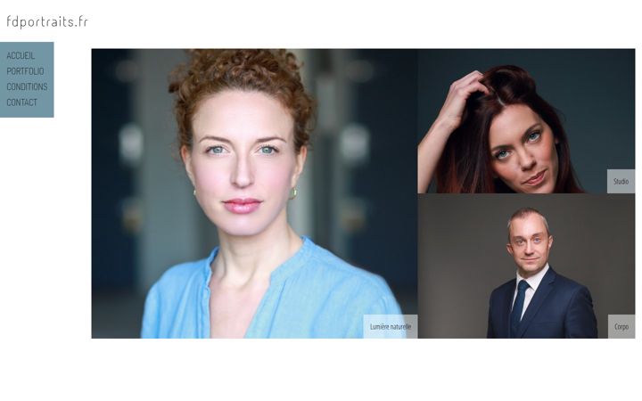 Screenshot of fdportraits.fr