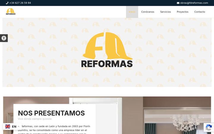Screenshot of fdreformas.com