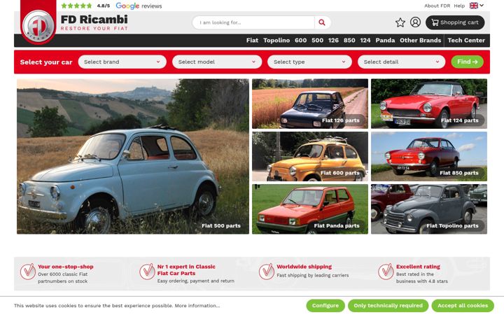 Screenshot of fdricambi.com