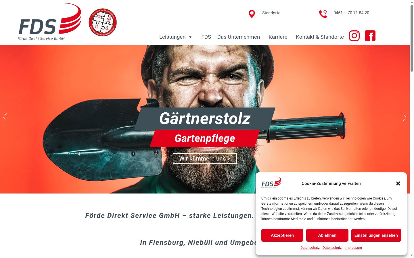 Screenshot tal-banner tal-kunsens muri qabel kwalunkwe interazzjoni