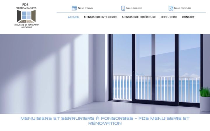 Screenshot of fdsmenuiserie.fr