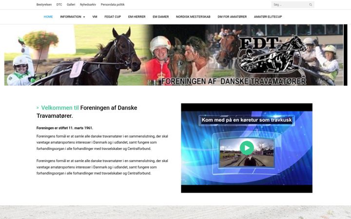 Screenshot of fdt-trav.dk