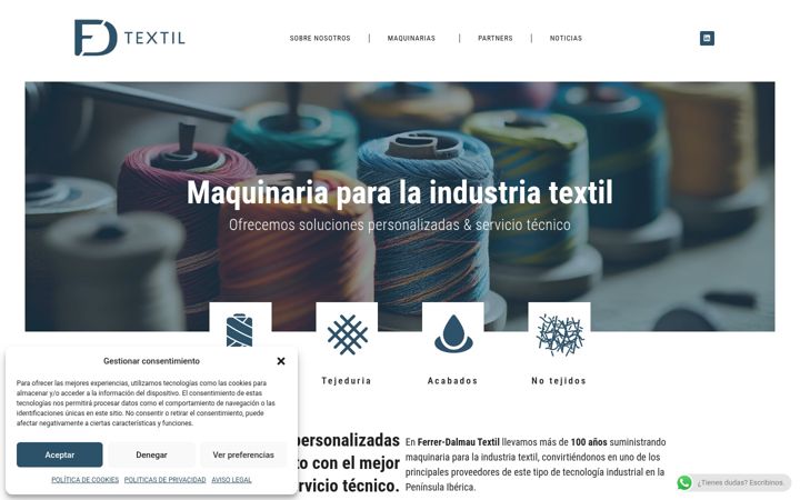 Skærmbillede af fdtextil.es