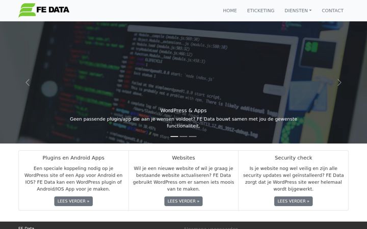 Screenshot of fe-data.nl