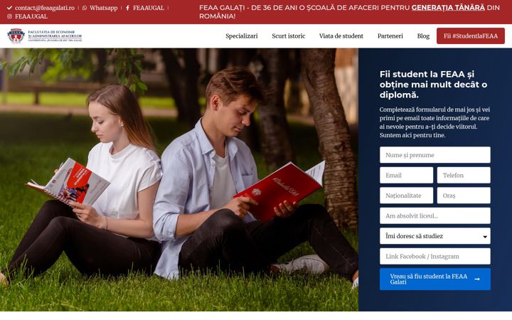 Screenshot of feaagalati.ro