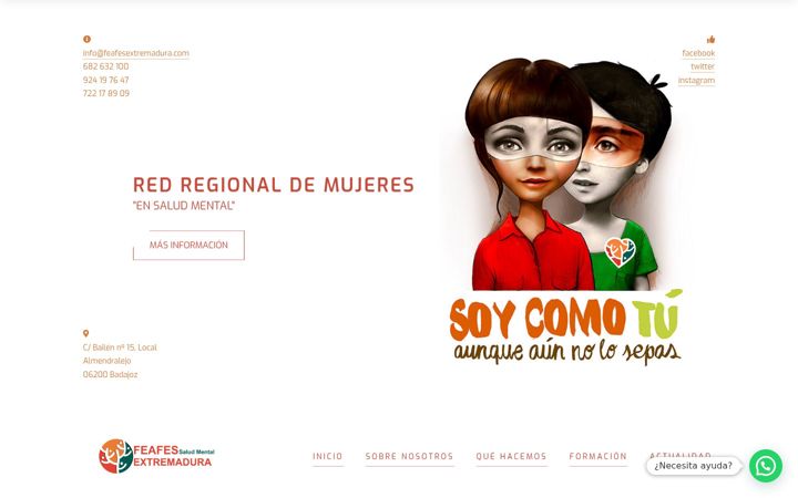 Screenshot of feafesextremadura.com