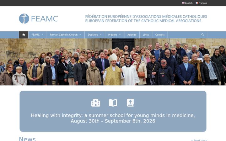 Screenshot of feamc.eu