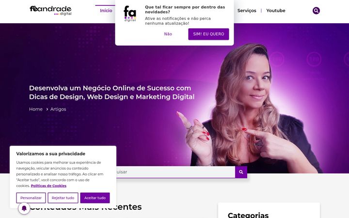 Zrzut ekranu feandradedigital.com.br