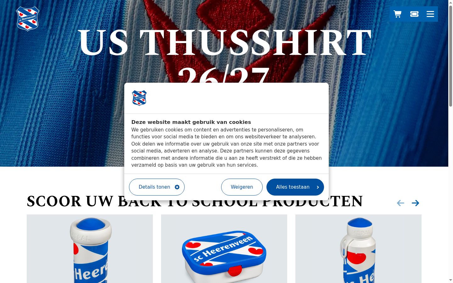 Screenshot tal-banner tal-kunsens muri qabel kwalunkwe interazzjoni
