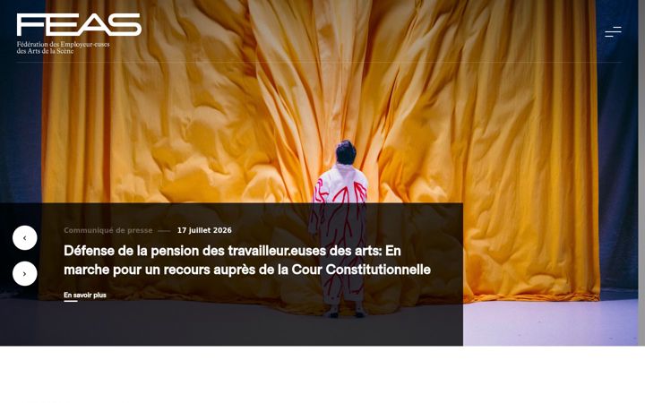 Screenshot of feas.be