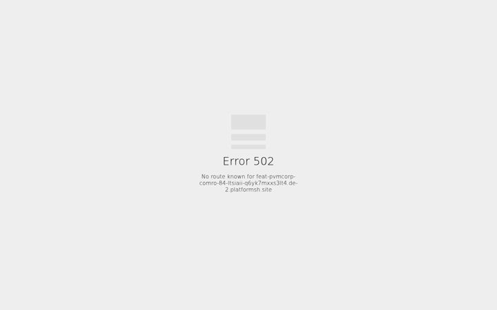 Screenshot of feat-pvmcorp-comro-84-ltsiaii-q6yk7mxxs3lt4.de-2.platformsh.site
