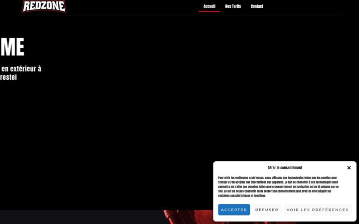 Screenshot of feat-redzone.com