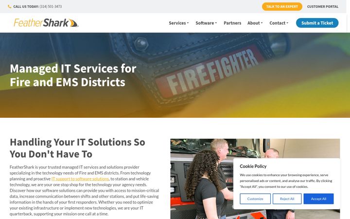 Screenshot of feathershark.com