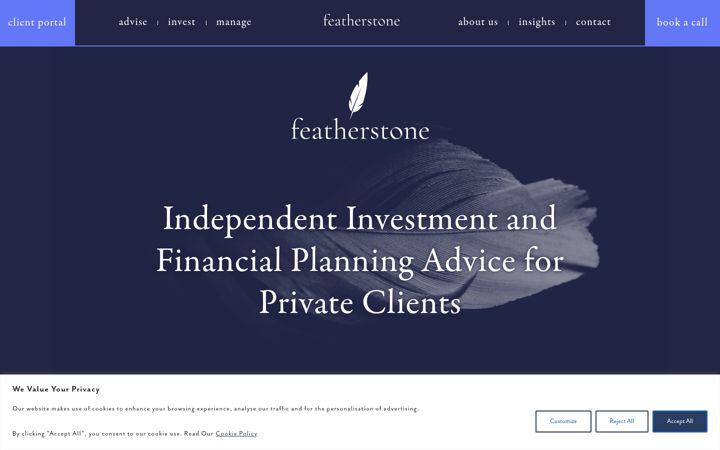 Screenshot ta' featherstonepartners.co.uk