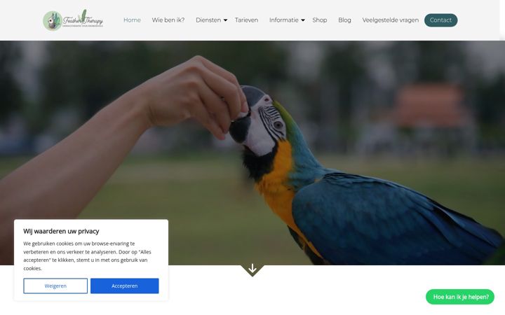 Screenshot of feathertherapy.nl