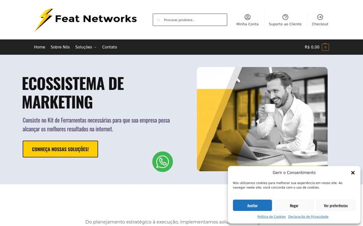 Screenshot of featnetworks.com.br