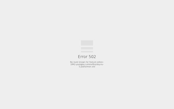 Screenshot of feature-odlosc-1842-yqvbgbq-cummxf6iytdoy.eu-5.platformsh.site