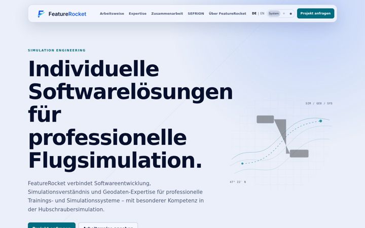 Screenshot of featurerocket.com