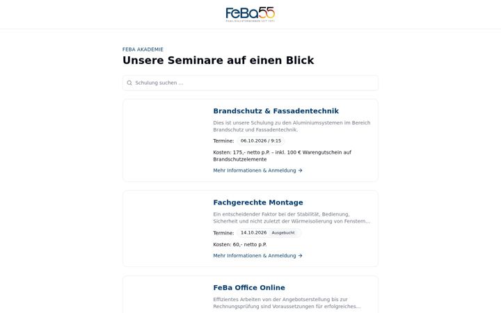 Screenshot of feba-akademie.de