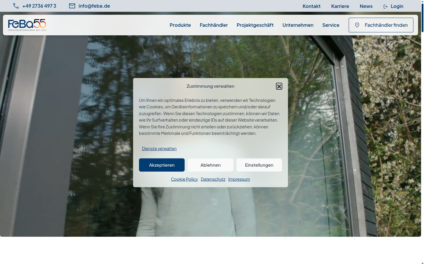 Screenshot tal-banner tal-kunsens muri qabel kwalunkwe interazzjoni