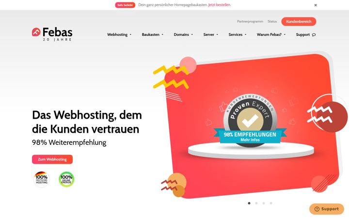 Screenshot of febas.de