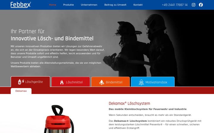 Screenshot of febbex.com