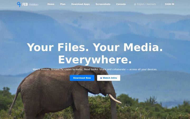 Screenshot of febbox.com