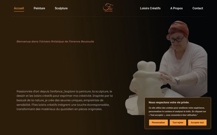 Screenshot of febecreations.fr