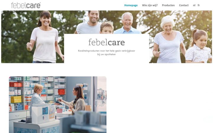 Screenshot of febelcare.be