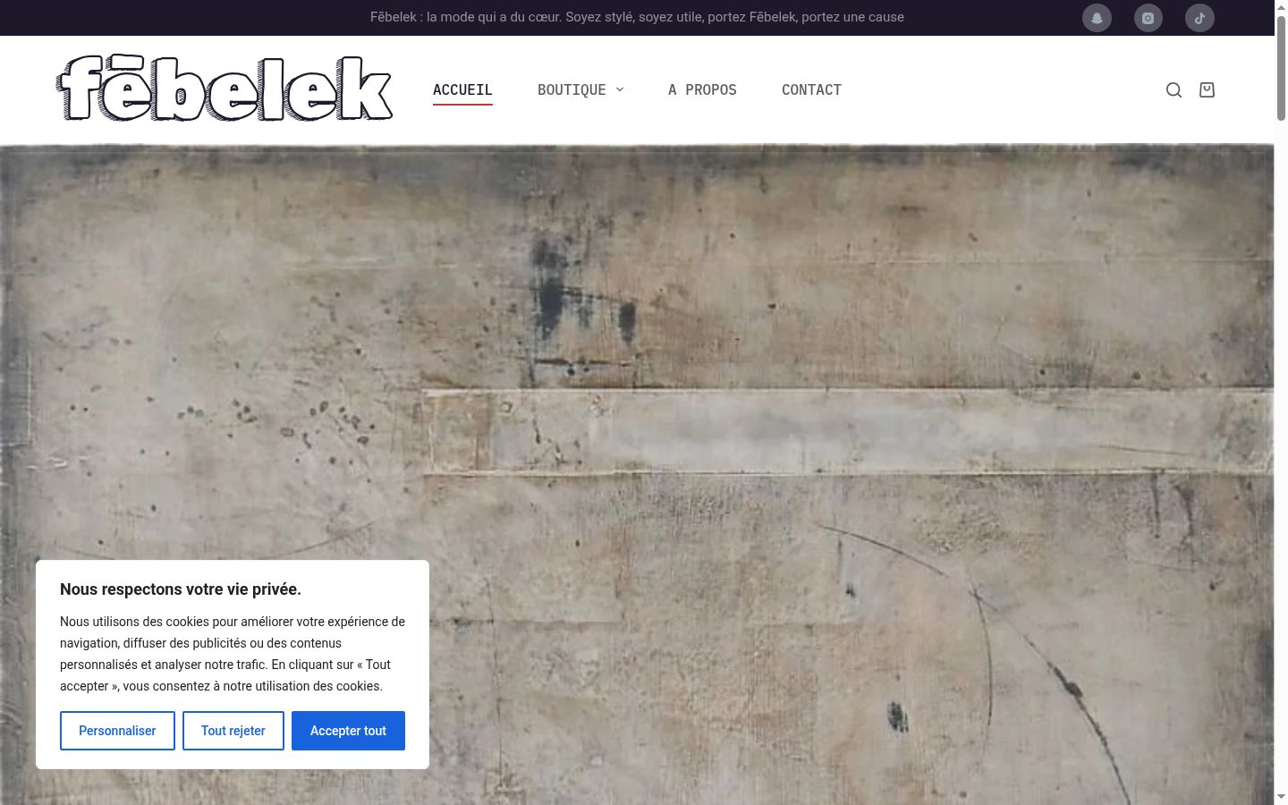 Screenshot tal-banner tal-kunsens muri qabel kwalunkwe interazzjoni