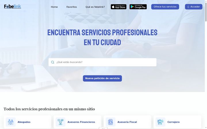 Screenshot of febelink.com