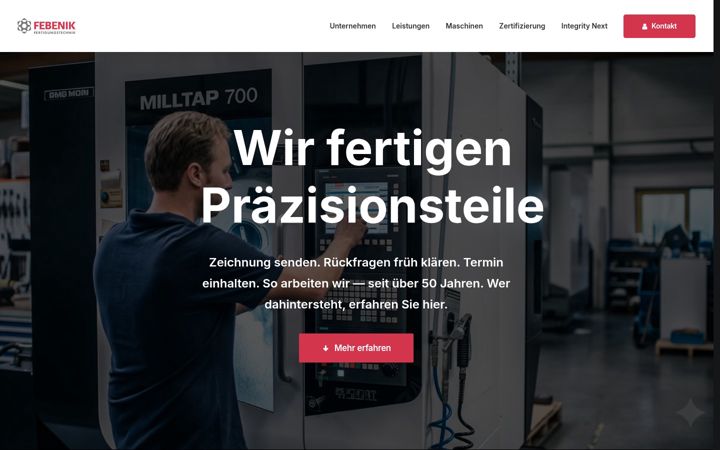 Screenshot ta' febenik.de
