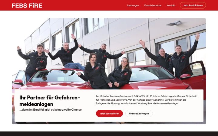 Screenshot of febsfire.com