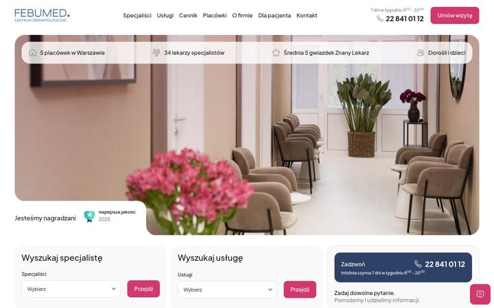 Screenshot of febumed.pl